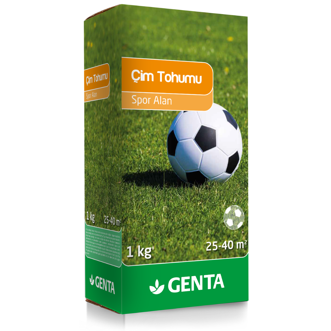 Genta spor alan çim tohumu 1 kg - dayanıklı sık yapılı çim