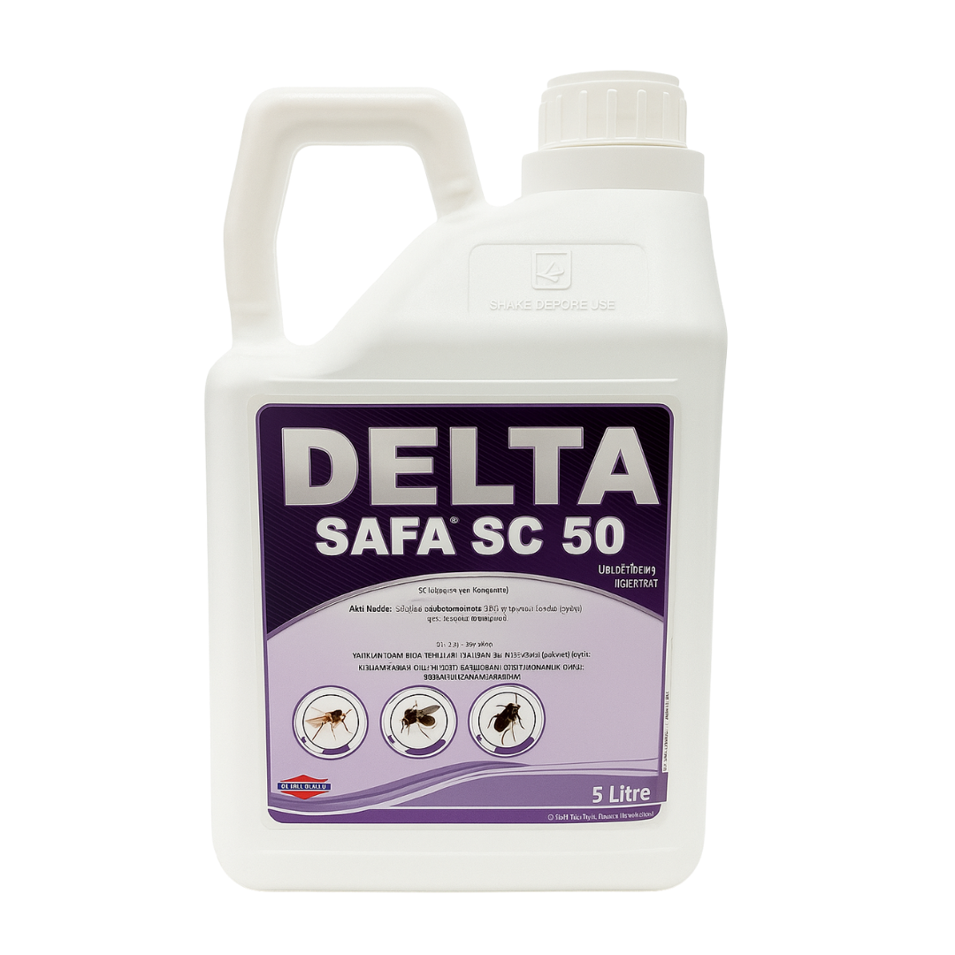 Delta Safa SC 50 5 Litre Süspansiyon Konsantre İnsektisit - Karasinek, Sivrisinek, Hamamböceği Mücadelesi İçin Profesyonel Böcek İlacı
