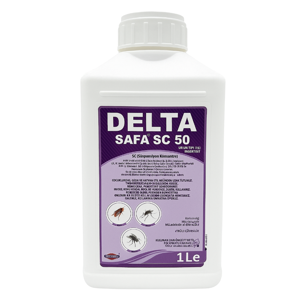 Delta Safa SC 50 1 Litre Süspansiyon Konsantre İnsektisit - Karasinek, Sivrisinek, Hamamböceği Mücadelesi - haşere kontrol ürünü görseli