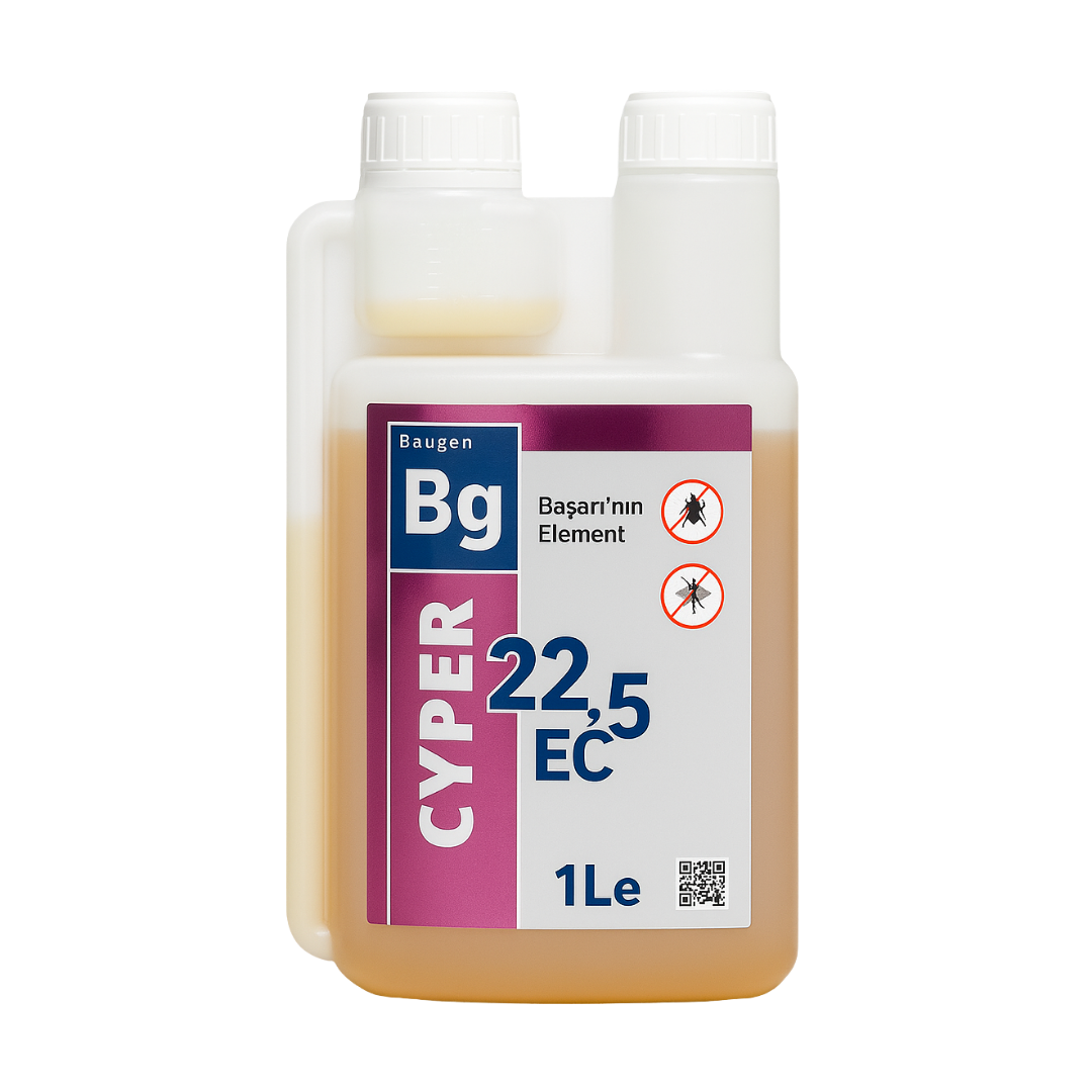 Baugen Cyper 22.5 EC Konsantre Mikro Kapsüllü 1 Litre– Geniş Spektrumlu Haşere Kontrolü