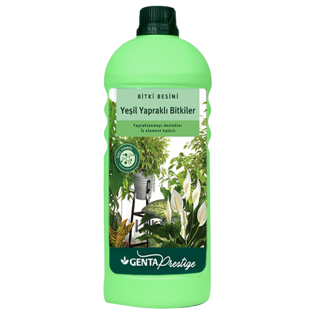 GENTA Prestige Yeşil Yapraklı Bitkiler Sıvı Bitki Besini 500 ml – İz Element Katkılı N-P-K Formülü ile Yoğun Yeşillik - ambalajlı gübre ürünü görseli
