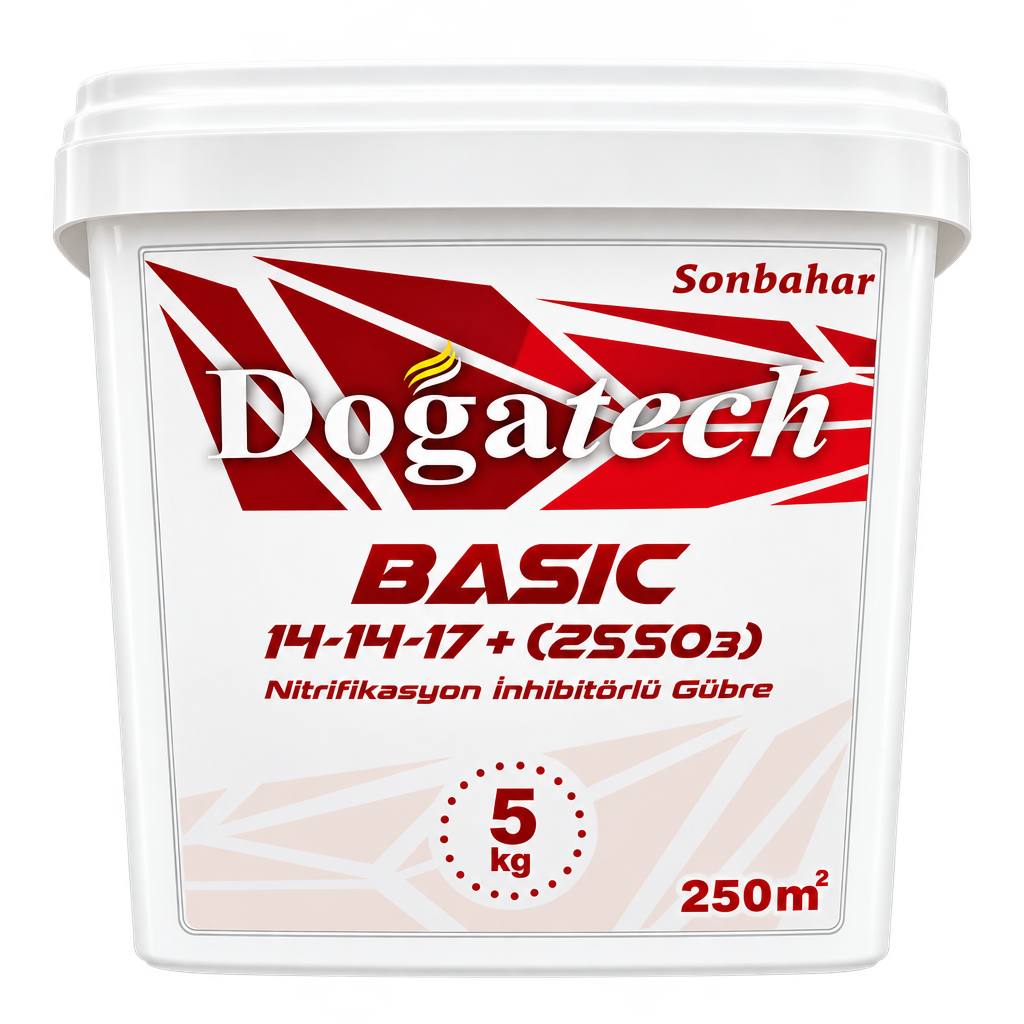Doğatech BASIC 14-14-17 + %25 SO₃ nitrifikasyon inhibitörlü gübre 5 kg paketi