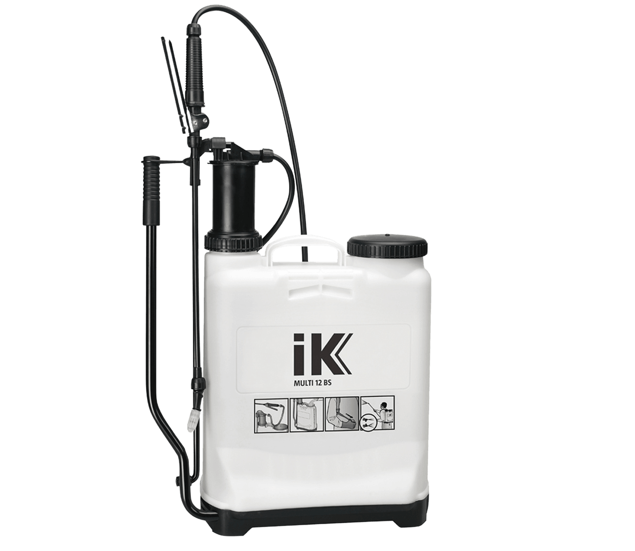 IK Multi 12 BS Profesyonel Sırt Basınçlı Pompa Püskürtücü | 12,8 L Asit ve Dezenfektan Dayanıklı