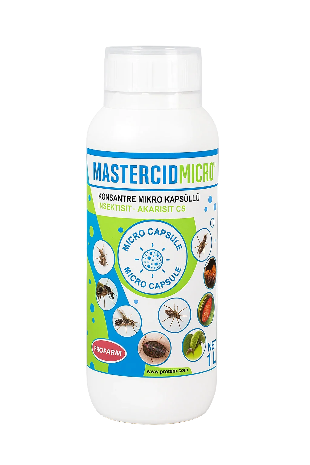 Profarm Mastercid Micro CS 1 L – Mikro Kapsüllü Hem Uçan Hem Sürüngen Haşere İlacı, 90 Gün Süreli Etki