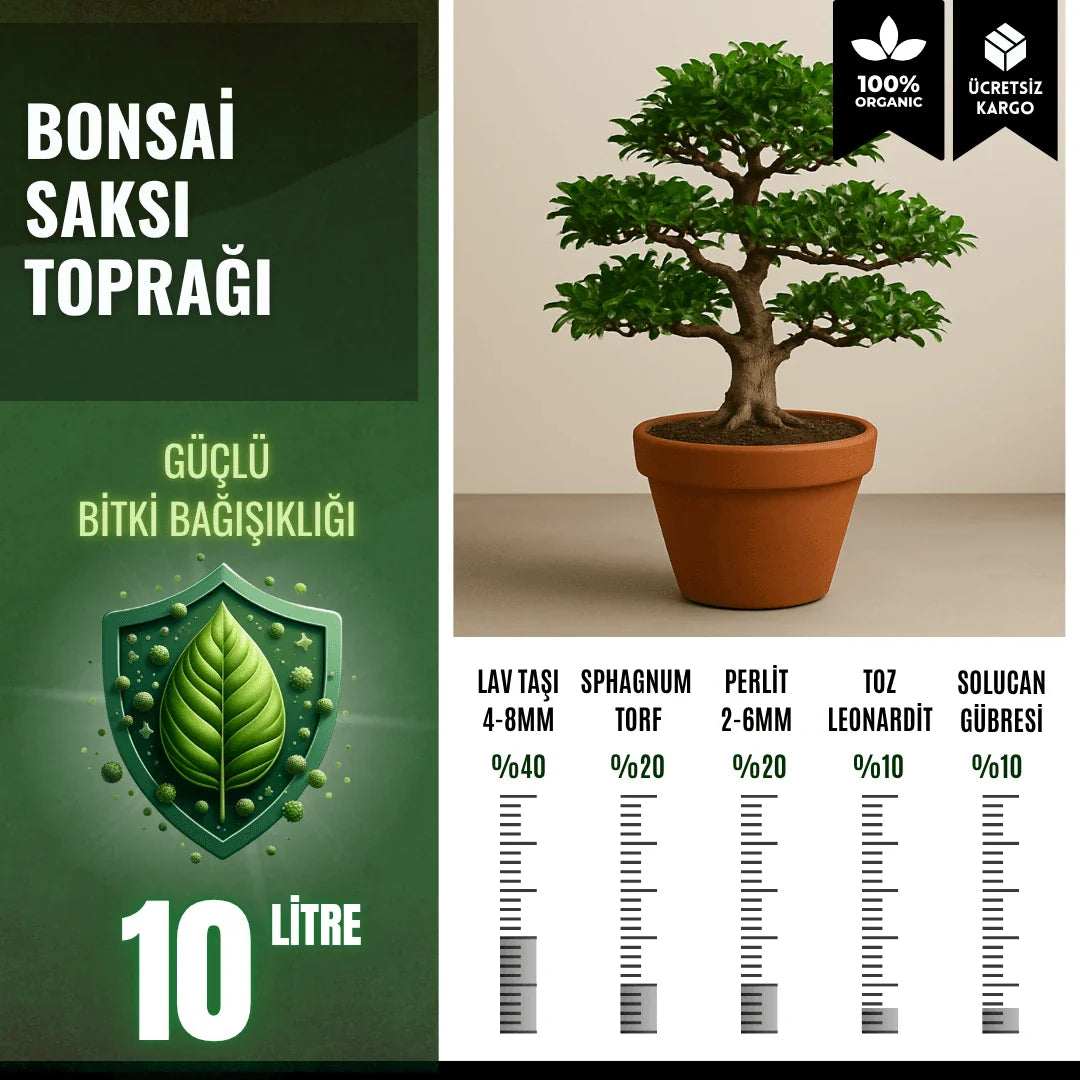 Bonsai Saksı Toprağı – 10 Litre - paketli toprak karışımı görseli