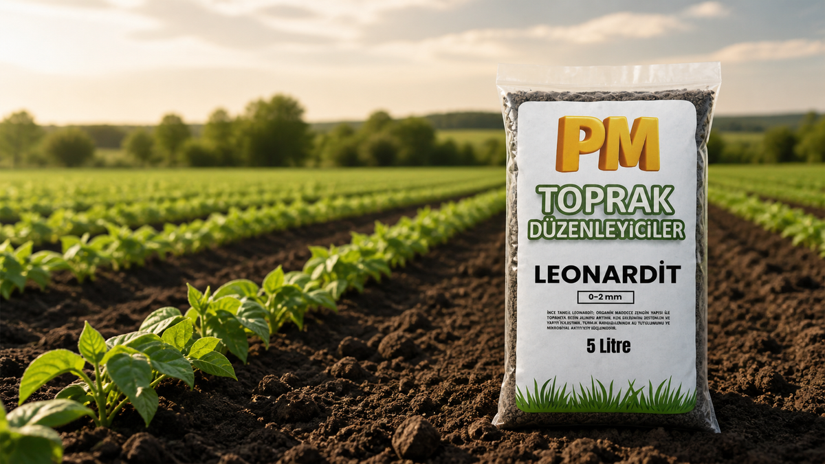 Leonardit ve Hümik Fulvik Asit — Leonardit (0–2 mm) Toprak Besleyici ve Yapı Güçlendirici bağlamlı koleksiyon görseli