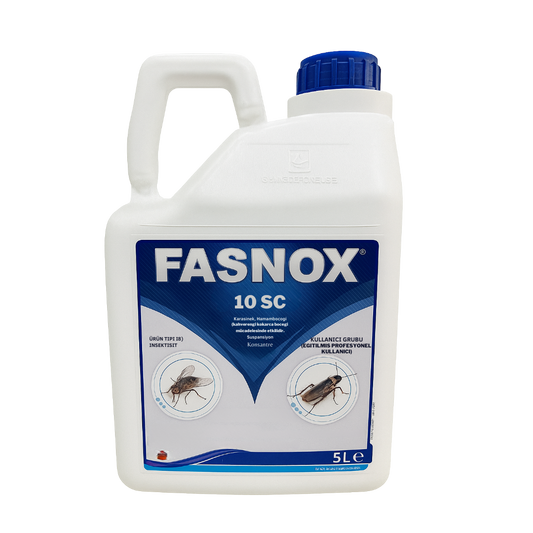 Fasnox 10 SC 5 Litre Süspansiyon Konsantre - Karasinek, Hamamböceği ve Kahverengi Kokarca Böceği Mücadelesi
