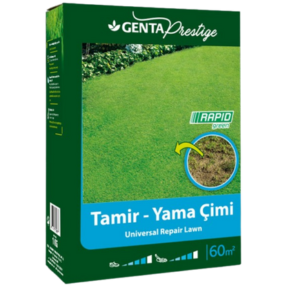 GENTA Prestige Tamir – Yama Çimi | 60 m² | Hızlı Çim Onarımı | Rapid Green Çim Tohumu