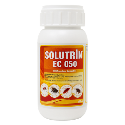 Solutrin EC 050 1 Litre Emülsiyon Konsantre İnsektisit - Karasinek, Sivrisinek, Hamamböceği Mücadelesi İçin Etkili Böcek İlacı