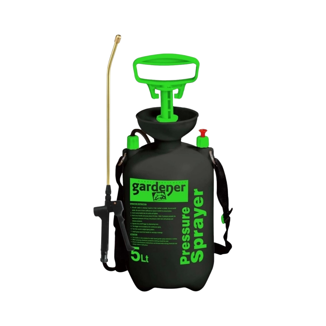 Gardener 5 Lt Basınçlı Pompa (Pirinç Mızraklı, Ayarlı Meme)