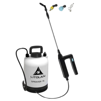 Litolan 5L Şarjlı Elektrikli Püskürtücü – Bahçe & Zirai Pompası