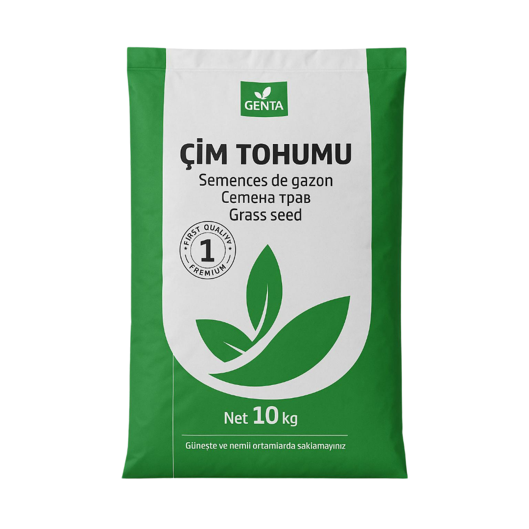 GENTA Çim Tohumu 10 kg | Hızlı Çimlenme | Yoğun Kullanıma Uygun, Kaliteli Tohum Karışımı