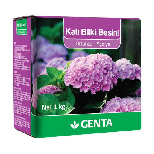 GENTA Katı Bitki Besini 1 Kg | Ortanca ve Açelya Bitkileri İçin Özel Formül