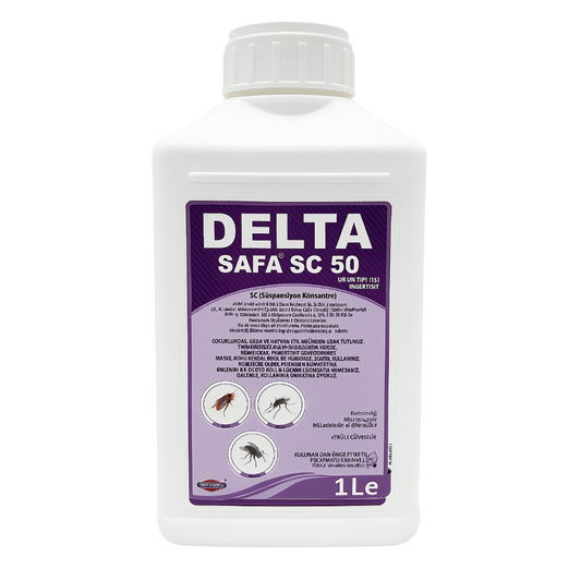 Delta Safa SC 50 1 Litre Süspansiyon Konsantre İnsektisit - Karasinek, Sivrisinek, Hamamböceği Mücadelesi