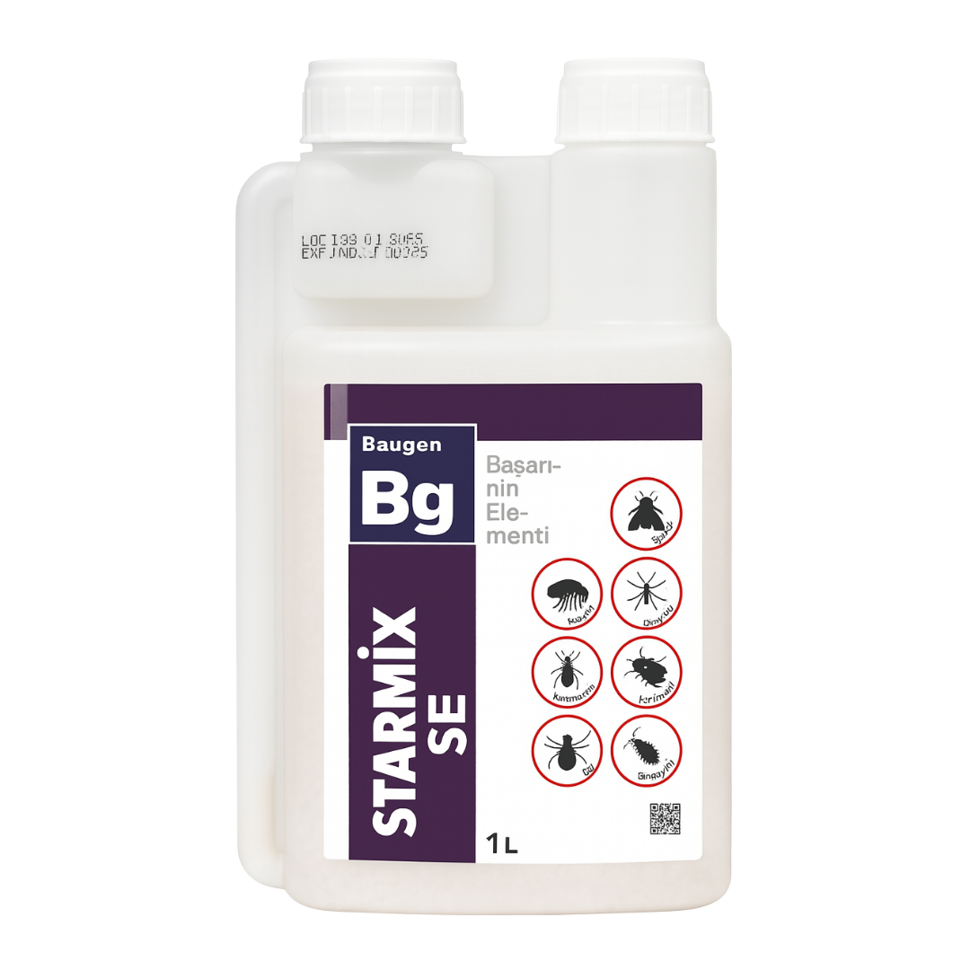 Baugen Starmix SE 1 L Su Bazlı Süspansiyon – Karınca, Kene, Hamamböceği, Tahtakurusu, Pire ve Sivrisinek Kontrolü