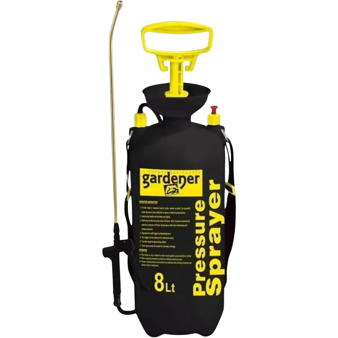 Gardener 8 Lt Basınçlı Pompa (Pirinç Mızraklı, Ayarlı Meme)