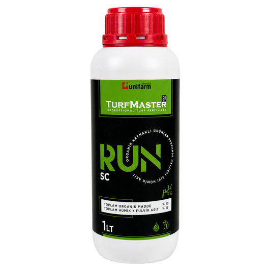 Unifarm TurfMaster RUN SC 1 Lt | Hümik Fulvik Asitli Sıvı Çim Gübresi