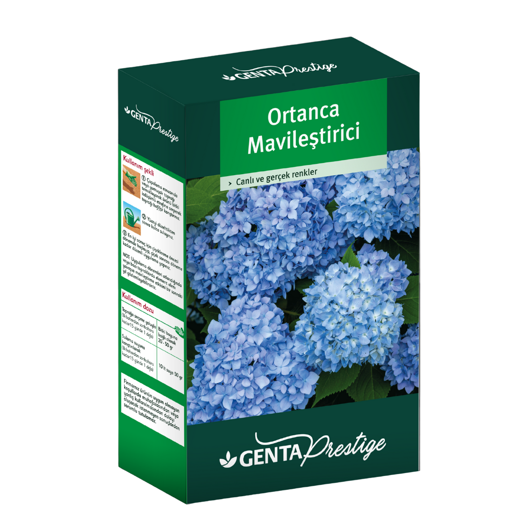 GENTA Ortanca Mavileştirici 1 Kg | Ortanca Bitkileri İçin Özel Formül - ambalajlı gübre ürünü görseli