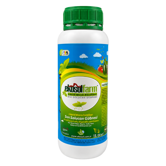 EkosolFarm Sıvı Solucan Gübresi 1 Lt | Organik Sıvı Gübre