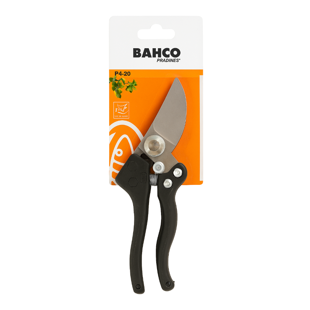 Bahco P4-20 Profesyonel By-Pass Budama Makası | Güçlendirilmiş Bıçak, Xylan Kaplama, 22 mm Kesme Kapasitesi