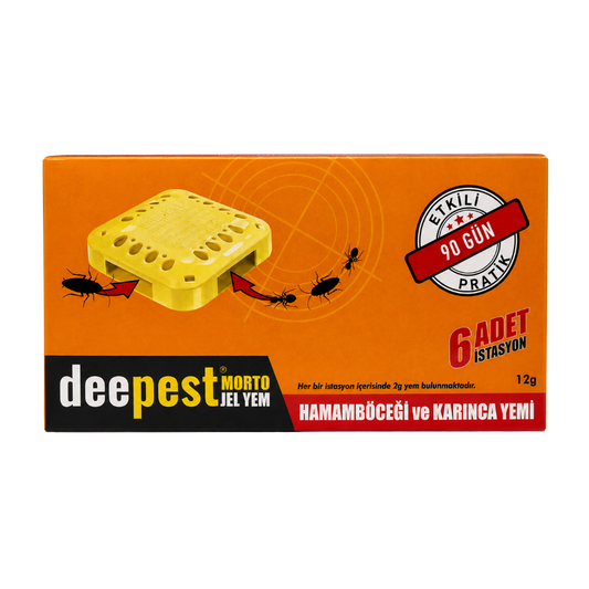 Deepest Morto Jel Yem 6 İstasyon 12 g hamamböceği ve karınca yemi