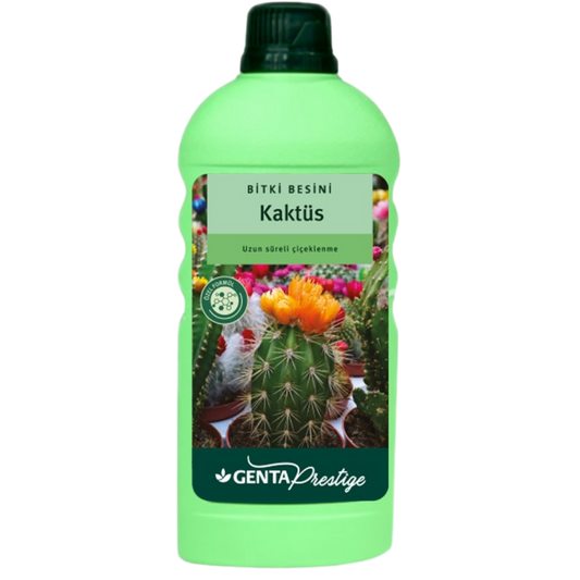 GENTA Prestige Kaktüs Sıvı Bitki Besini 500 ml – Uzun Süreli Çiçeklenme İçin Mikro Element Formülü