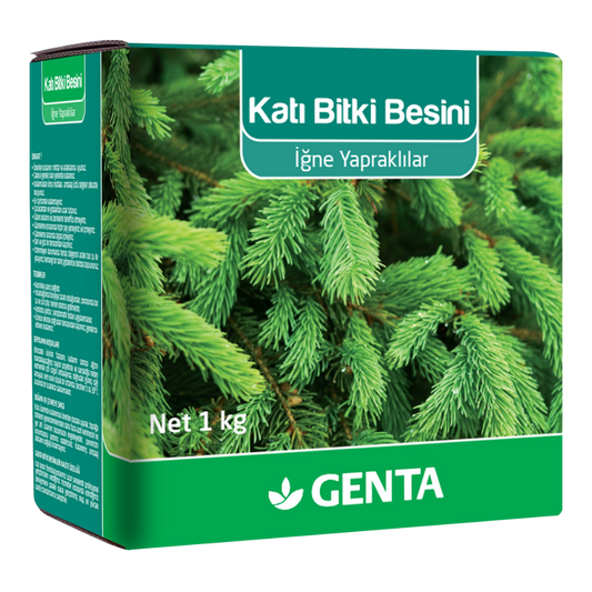 GENTA Katı Bitki Besini 1 Kg | İğne Yapraklılar İçin Özel Formül | 18-5-10 + 3MgO