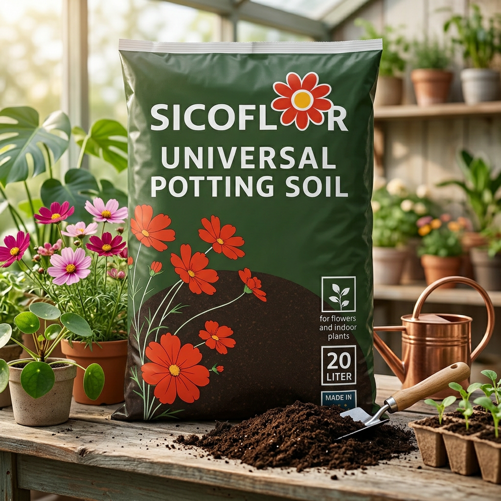 SICOFLOR Universal Saksı Toprağı 20L Made in EU