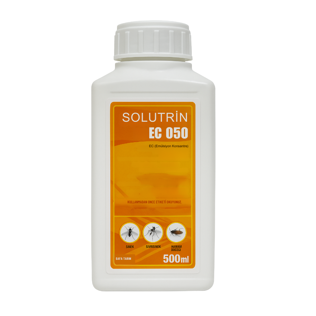 Solutrin EC 050 1 Litre Emülsiyon Konsantre İnsektisit - Karasinek, Sivrisinek, Hamamböceği Mücadelesi İçin Etkili Böcek İlacı