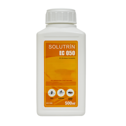 Solutrin EC 050 1 Litre Emülsiyon Konsantre İnsektisit - Karasinek, Sivrisinek, Hamamböceği Mücadelesi İçin Etkili Böcek İlacı