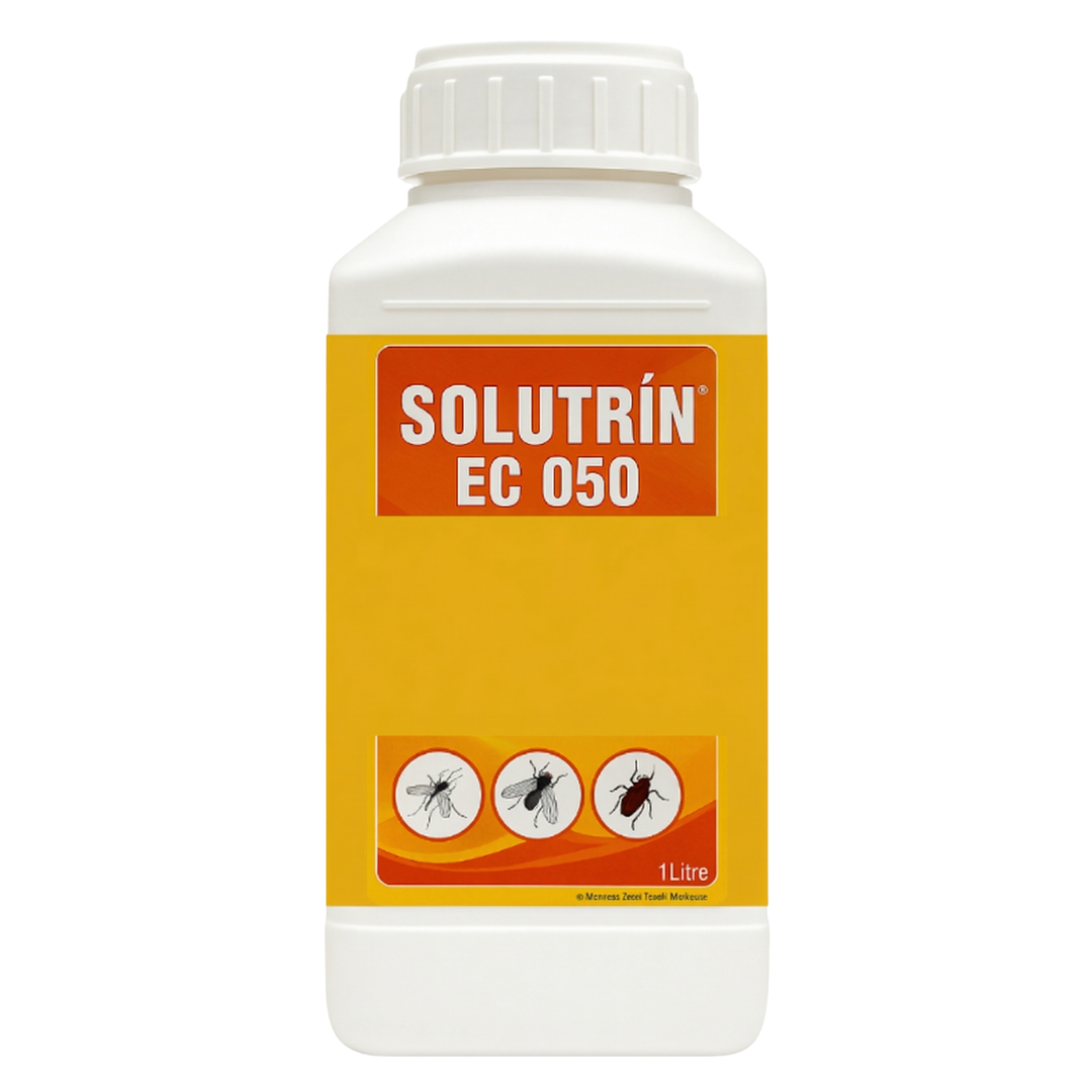 Solutrin EC 050 1 Litre Emülsiyon Konsantre İnsektisit - Karasinek, Sivrisinek, Hamamböceği Mücadelesi İçin Etkili Böcek İlacı - haşere kontrol ürünü görseli 1