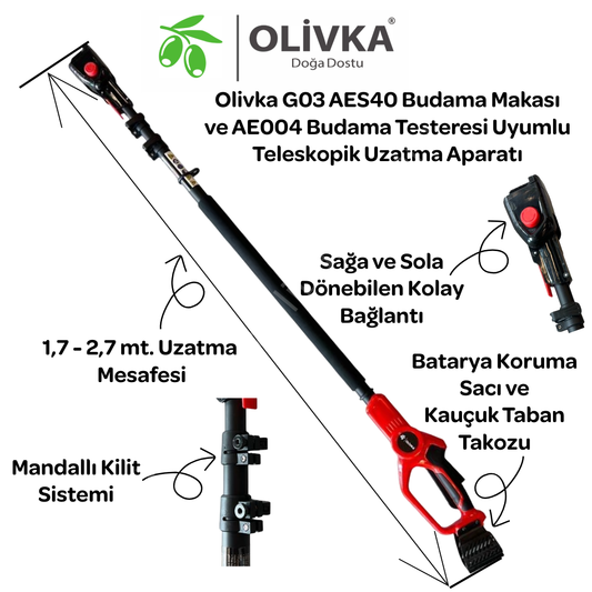 Olivka G03 Uzatma Sapı 2,7 m