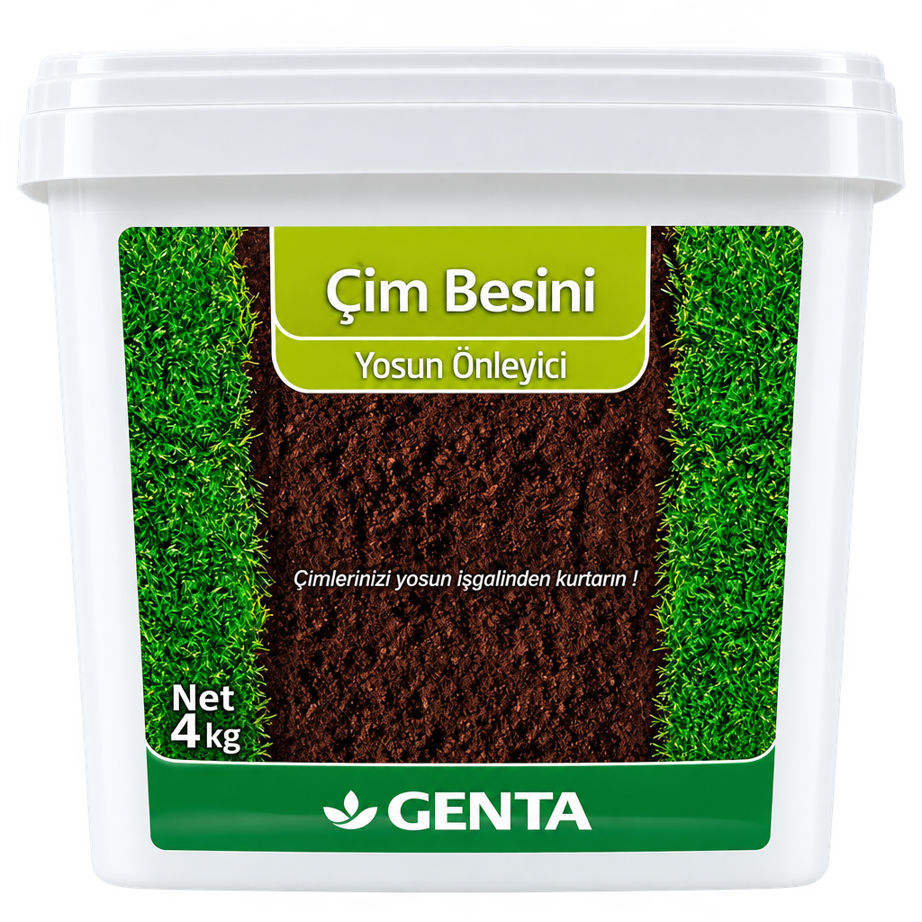 Genta Çim Besini Yosun Önleyici 4 kg çim gübresi paketi