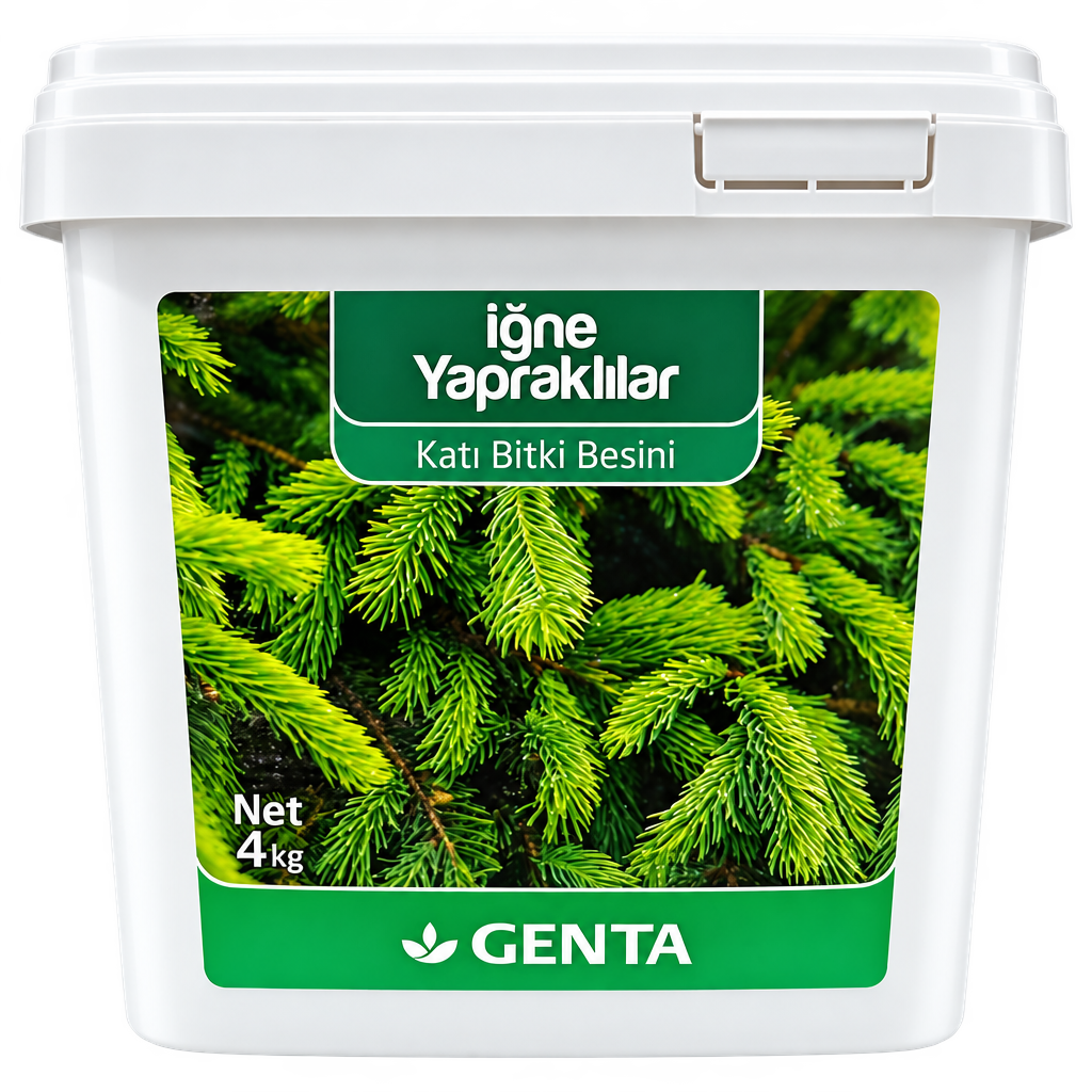 Genta İğne Yapraklılar katı bitki besini 4 kg granül gübre paketi