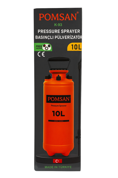 Pomsan 10 L Mekanik Basınçlı Bahçe Püskürtücü | K‑93 Serisi – Bahçe & Sera Pompası