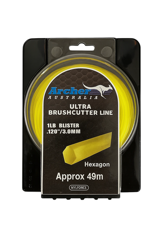 Archer Ultra Hexagon Misina 3.0mm x 49m – Yüksek Dayanıklılıklı Tırpan Misinası