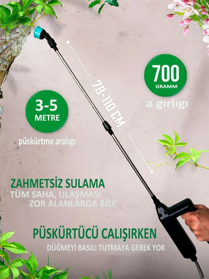 LITOLAN 8 L Elektrikli Pompa, Şarjlı Püskürtücü (3 Başlık)