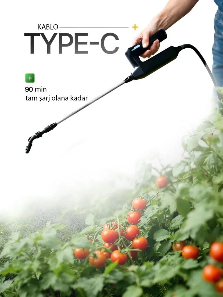 Litolan 5L Şarjlı Elektrikli Püskürtücü – Bahçe & Zirai Pompası