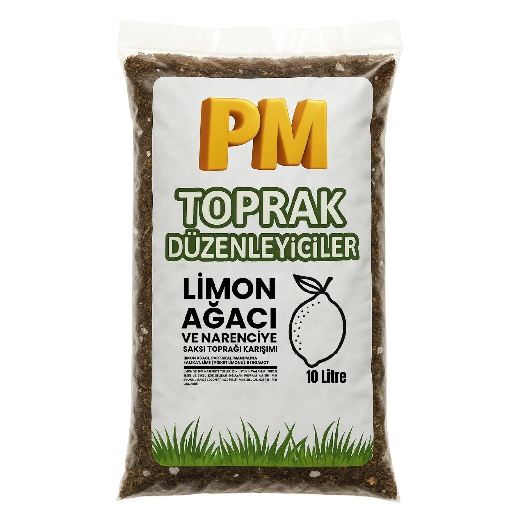 Limon Ağacı ve Narenciye Saksı Toprağı Karışımı 10 Litre - paketli toprak karışımı görseli