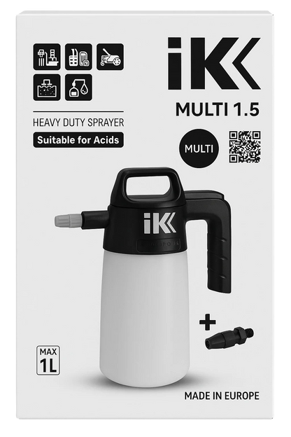 IK Multi 1.5 Asit Dayanıklı Basınçlı El Sprey Pompası – 1 Litre | Endüstriyel ve Bahçe Kullanımı İçin Uygun