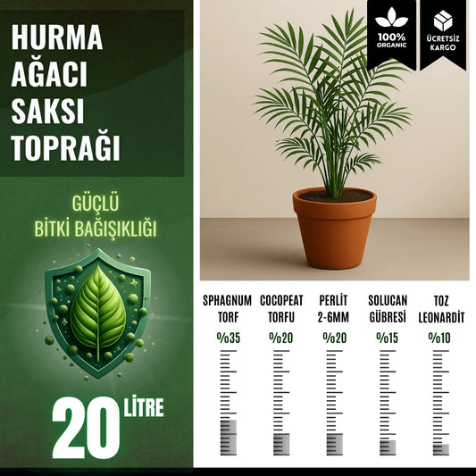 Hurma Ağacı Saksı Toprağı – 20 Litre