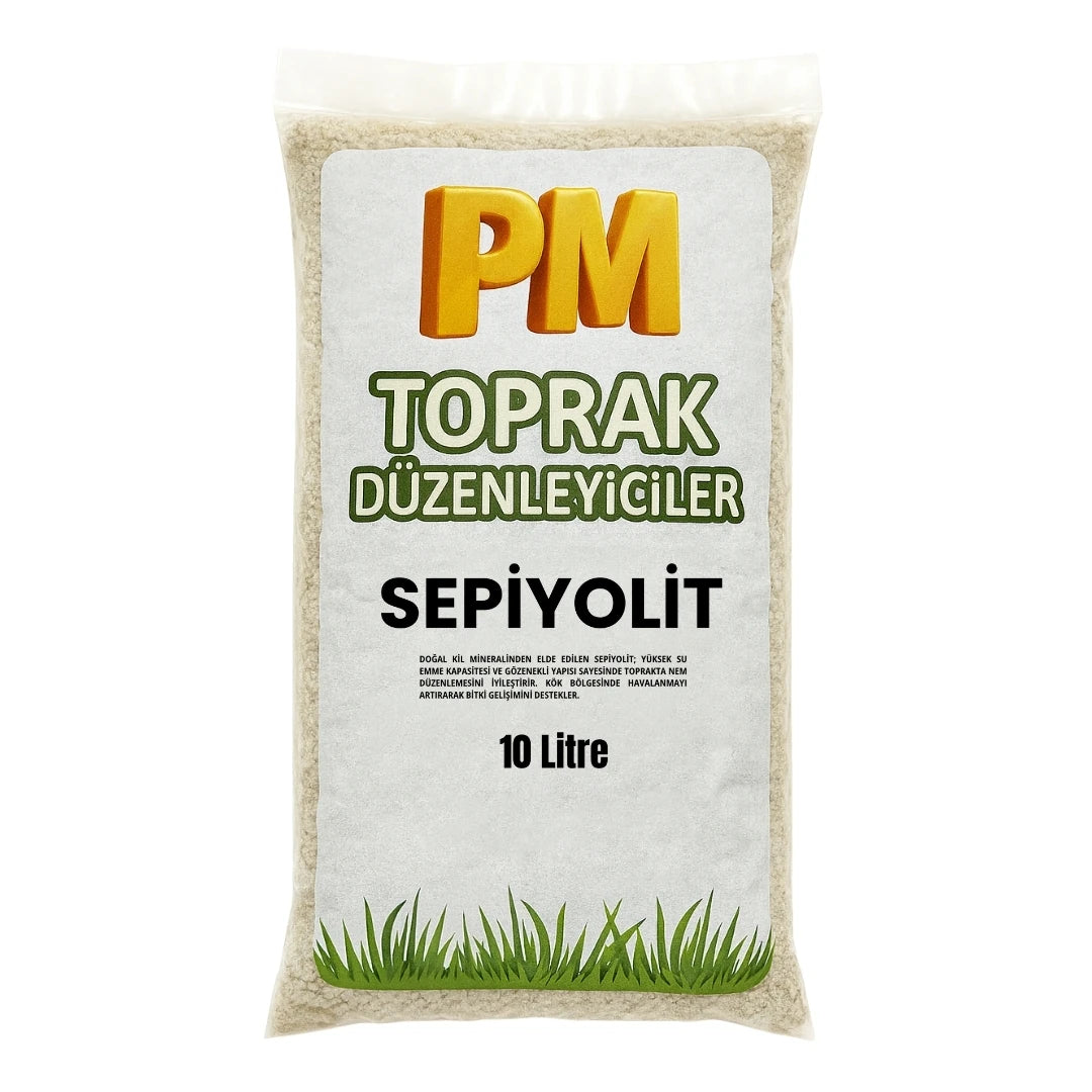Sepiyolit – Toprak Nem Dengeleyici ve Havalandırma Desteği 10 Litre