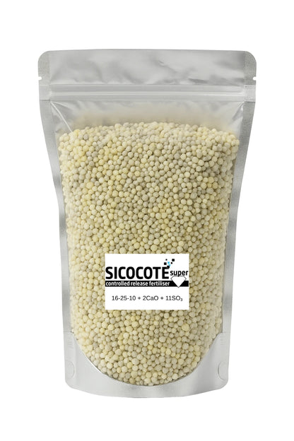 SICOCOTE Super CRF 16-25-10 + 2CaO + 11SO₃ | Kontrollü Salınımlı Granül Gübre | 25 KG | Made in EU