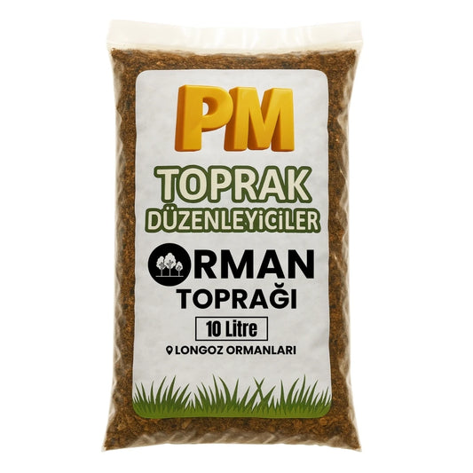 Orman Toprağı (Yüksek Humuslu) – Doğal ve Elenmemiş 10 Litre - paketli toprak karışımı görseli 1