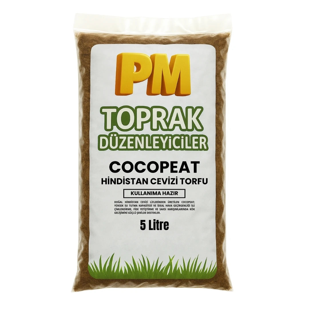 Cocopeat (Hindistan Cevizi Torfu) Kullanıma Hazır 5 Litre