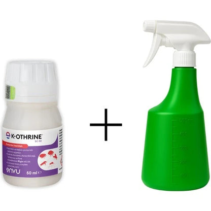 K-Othrine® SC50 50 ml Böcek ilacı + Uzman 500 ml Tetikli Sprey Şişe Seti | Haşere Kontrol & Bitki Bakım