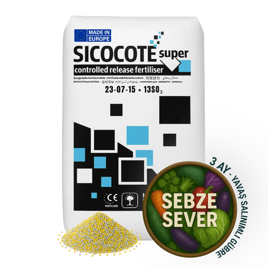 SICOCOTE Super CRF 23-07-15 + 13SO₃ | Kontrollü Salınımlı Granül Gübre | 25 KG | Made in EU
