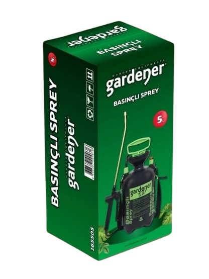 Gardener 5 Lt Basınçlı Pompa (Pirinç Mızraklı, Ayarlı Meme)