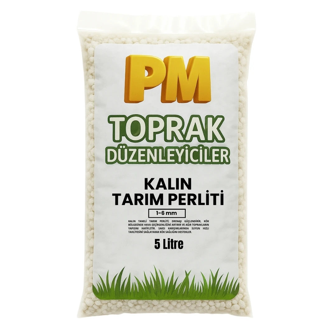 Tarım Perliti (1–6 mm) Kalın 5 Litre
