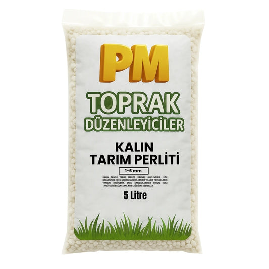 Tarım Perliti (1–6 mm) Kalın 5 Litre